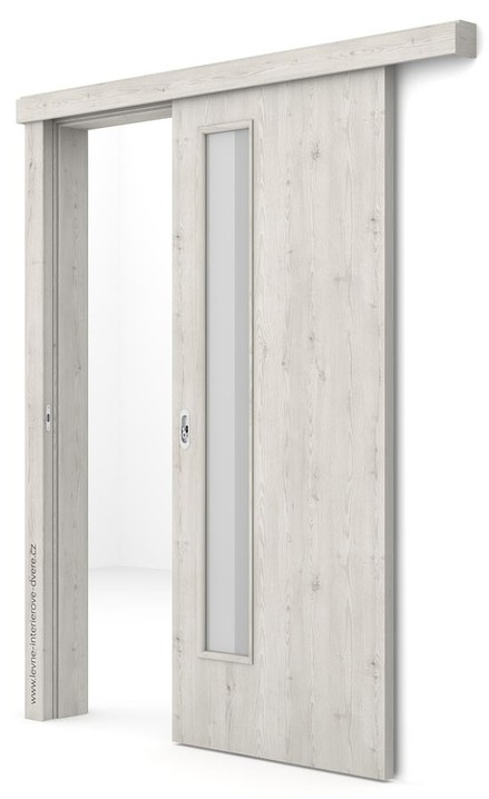 Posuvné dveře na stěnu (na zeď) Porta DECOR L Portasynchro 3D BOROVICE NORSKÁ