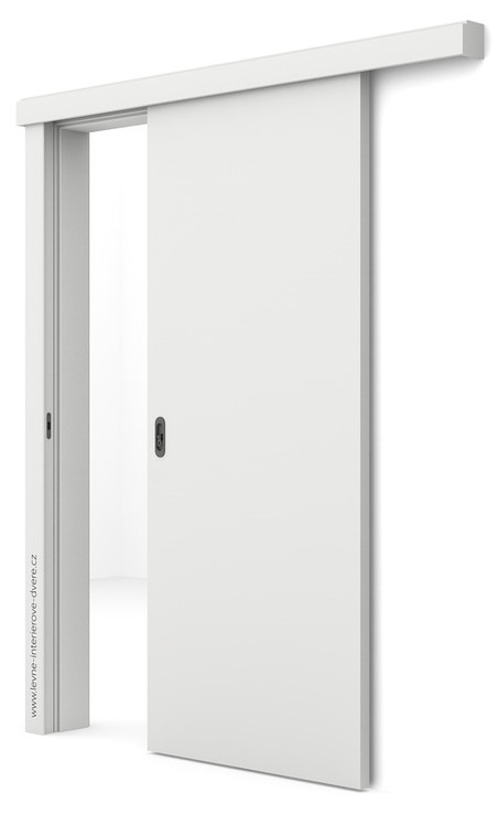 Posuvné dveře na stěnu Porta VECTOR Premium T Lak Premium BÍLÝ