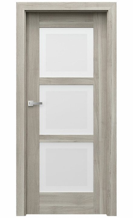 Interiérové dveře Porta INSPIRE B.3 Portasynchro 3D AKÁT STŘÍBRNÝ