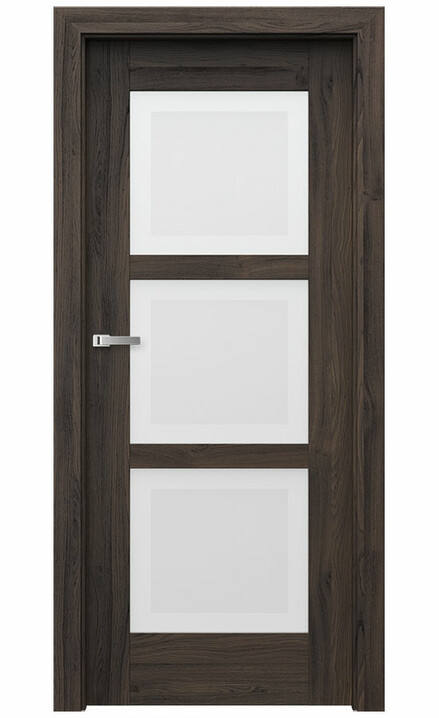 Interiérové dveře Porta INSPIRE B.3 Portasynchro 3D DUB TMAVÝ