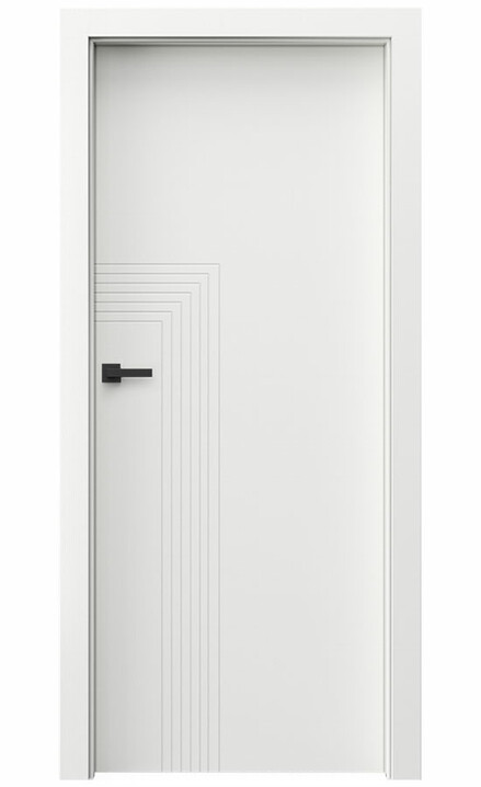 Interiérové dveře Porta ART DECO model 1 Lak UV Extra Plus BÍLÝ