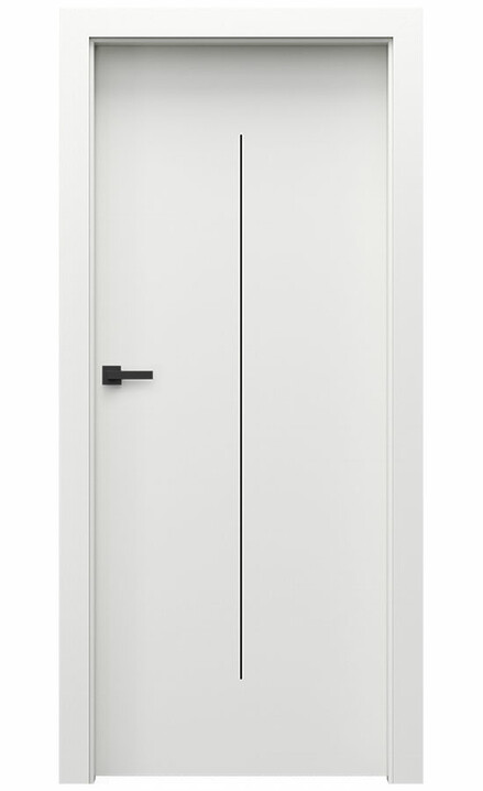 Interiérové dveře Porta DESIRE 6 Lak UV Extra Plus BÍLÝ Černé Intarzie