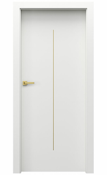 Interiérové dveře Porta DESIRE 6 Lak UV Extra Plus BÍLÝ Zlaté Intarzie