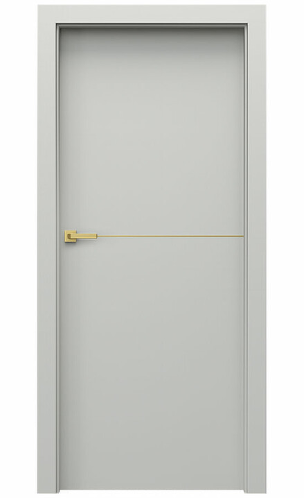 Interiérové dveře Porta DESIRE 4 Lak UV Extra Plus ŠEDÝ Zlaté Intarzie