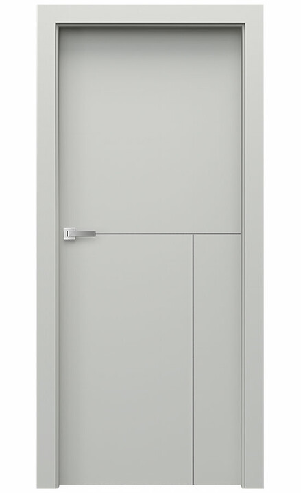 Interiérové dveře Porta DESIRE 5 Lak UV Extra Plus ŠEDÝ Stříbrné Intarzie