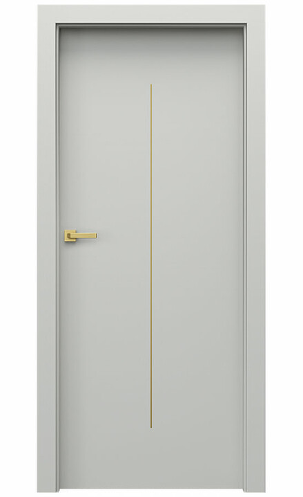 Interiérové dveře Porta DESIRE 6 Lak UV Extra Plus ŠEDÝ Zlaté Intarzie