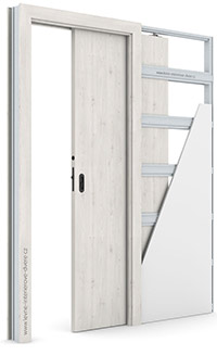 Posuvné dveře do pouzdra (do zdi) Porta DECOR P Portasynchro 3D BOROVICE NORSKÁ